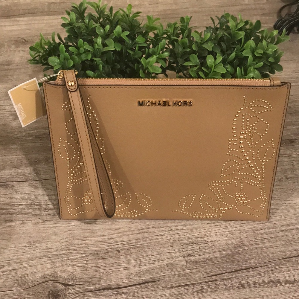 Michael Kors Embellished Leather Clutch - Picture 2 of 5